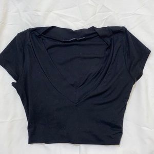 Black crop top